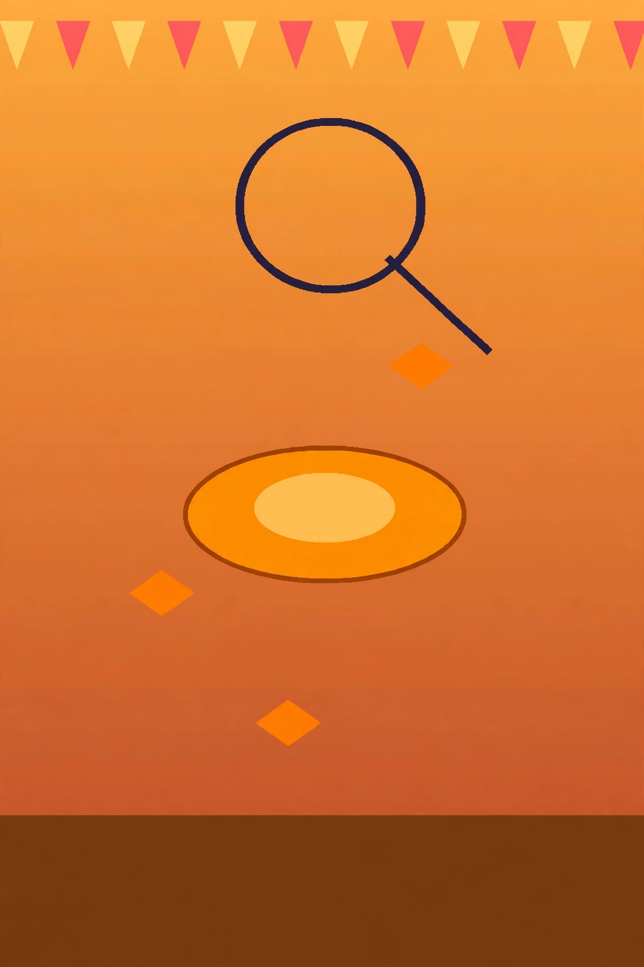 Harvest Festival Whodunit — a pie, a magnifying glass, and festival bunting over an orange gradient